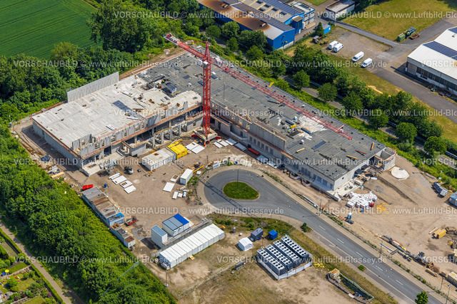 Bochum220503947 | Luftbild, Baustelle und Neubau im Gewerbegebiet An der Salzstraße, Gerthe, Bochum, Ruhrgebiet, Nordrhein-Westfalen, Deutschland