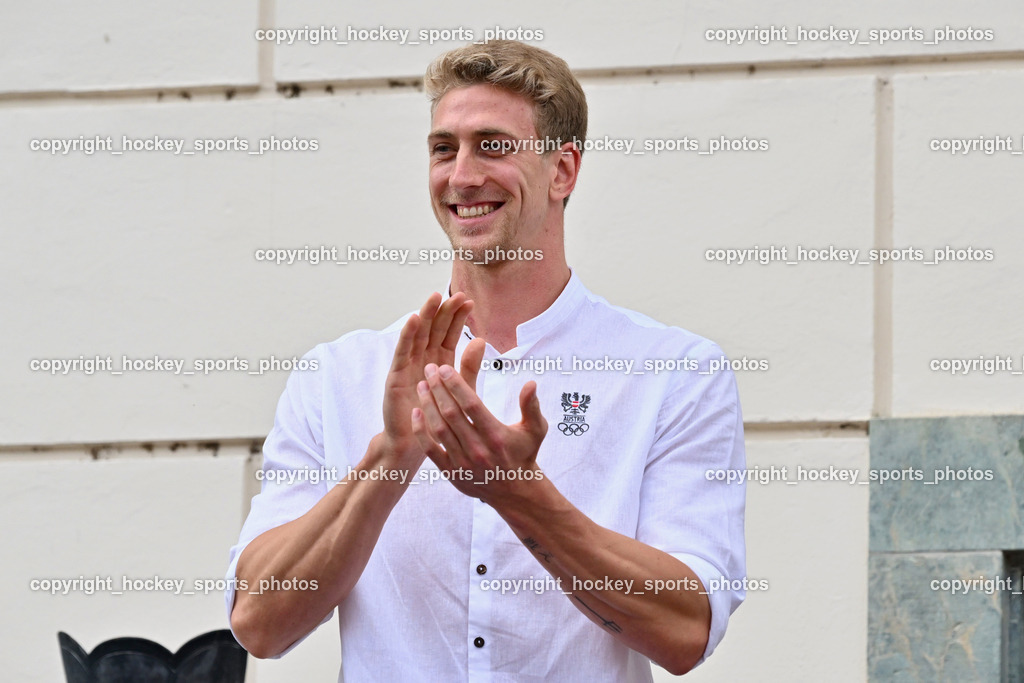 Empfang Heiko Gigler in Gmünd | Empfang Heiko Gigler in Gmünd, Empfang Heiko Gigler in Gmünd am 14.08.2024 in Gmünd (Hauptplatz Gmünd), Austria, (Photo by Bernd Stefan)