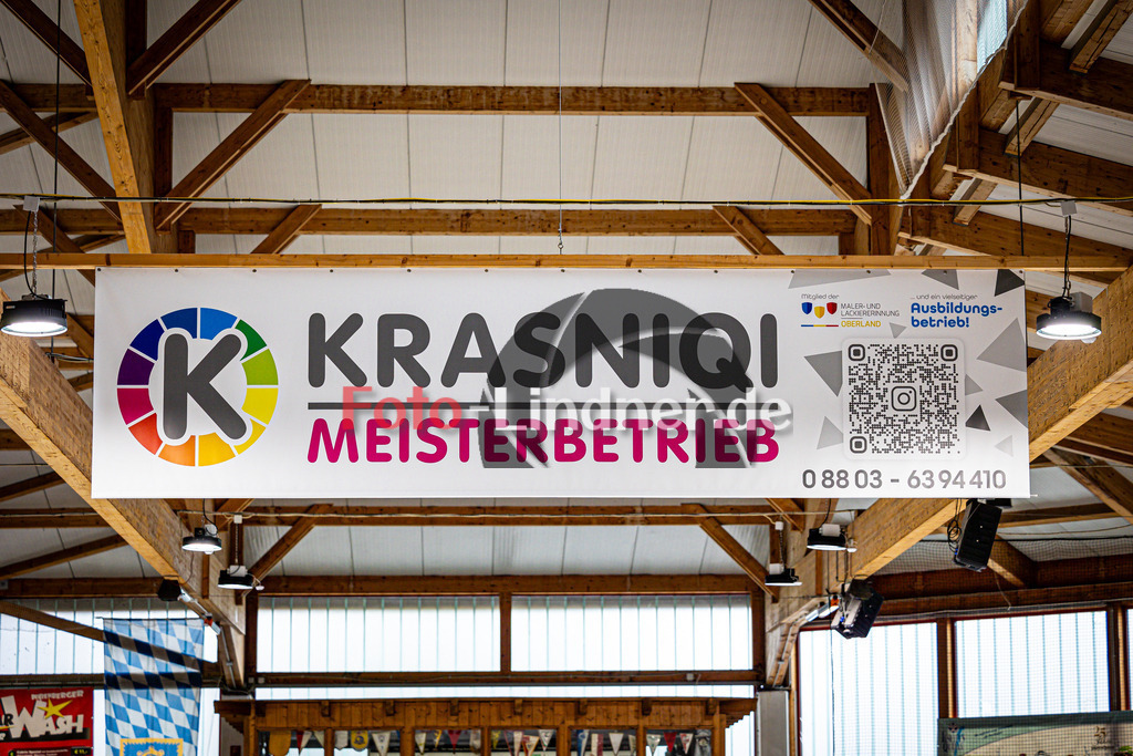 Werbeflächen Miners TSV Peißenberg | Eishockey Peißenberg, Werbeflächen Miners TSV Peißenberg, 20240914,Krasniqi, Sponsor Miners,2024-09-14 in Peißenberg (Eisstadion)Copyright: WolfgangxLindner 