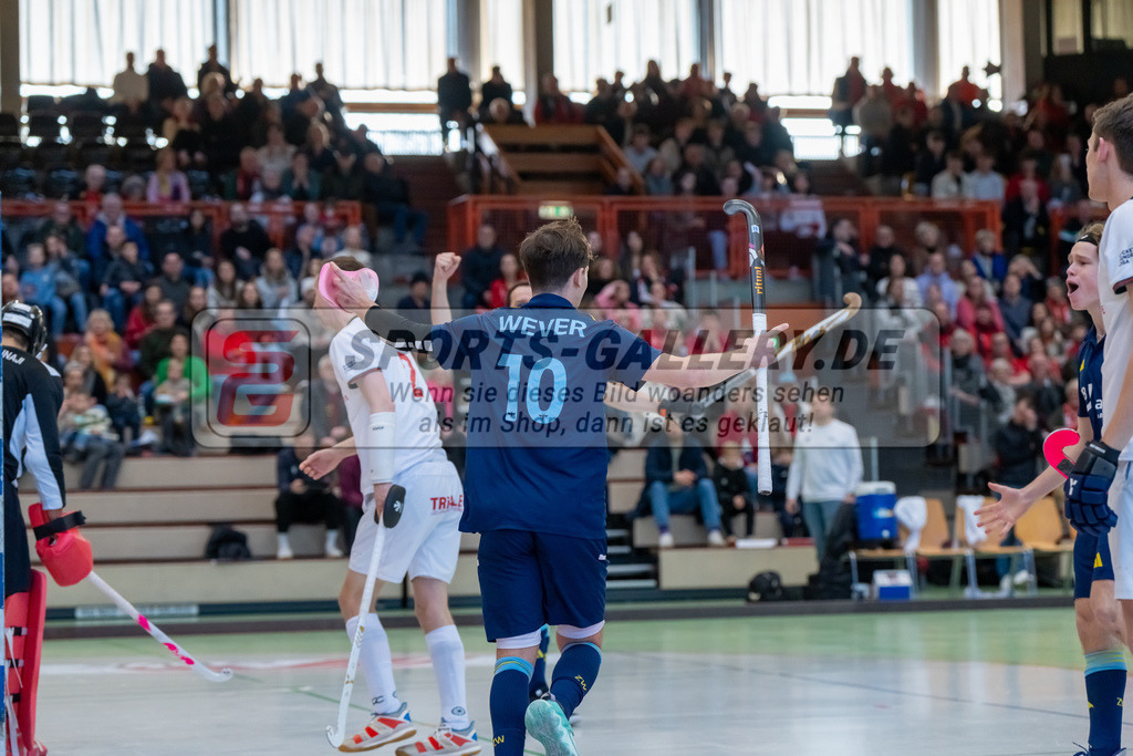 HK_20250118_101766 | 1/4 Finale 1. Bundesliga Halle Herren Crefelder HTC - Zehlendorfer Wespen am 18.1.2025 Halle Glockenspitz, Krefeld , Philip Wim Wever ( Zehlendorfer Wespen #10 )
