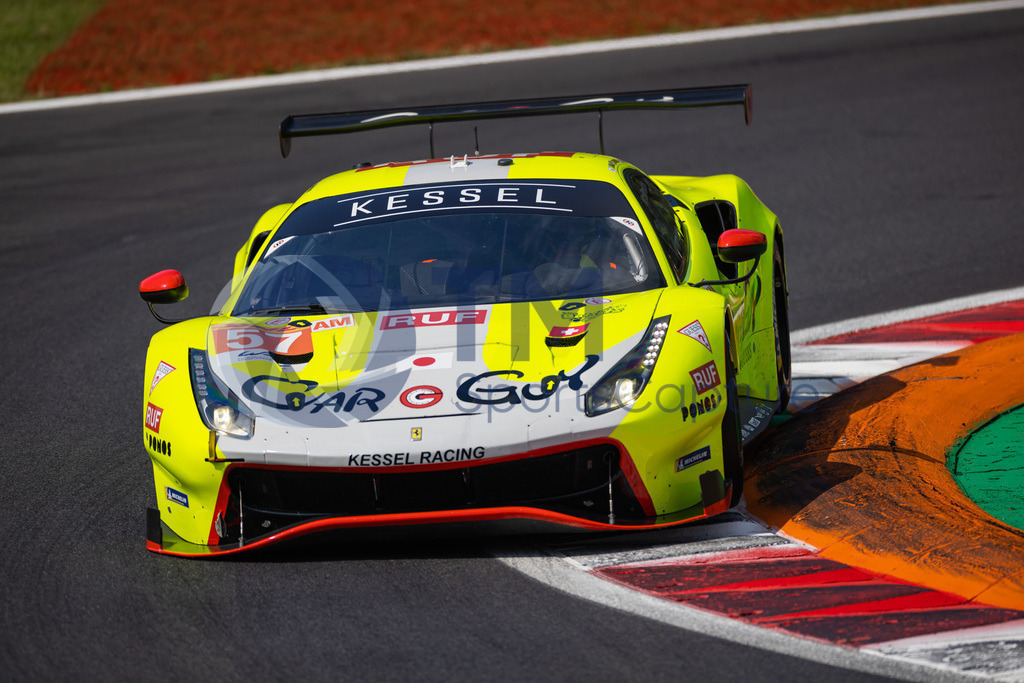 Trainproduction-20230708-0062 | MONZA,ITALY,08.Jul.23 - MOTORSPORTS - WEC, FIA World Endurance Championships, 6h of Monza, Autodromo Monza. Image shows Takeshi Kimura (JPN), Scott Huffaker (USA) and Kei Cozzolino (JPN/ Kessel Racing). Photo: Trainproduction / Matthias Trinkl