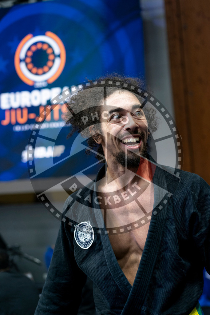 20240121PBB7504 | Fighters compete during the second day of the IBJJF European Championship in Paris, France, on January 21, 2024.