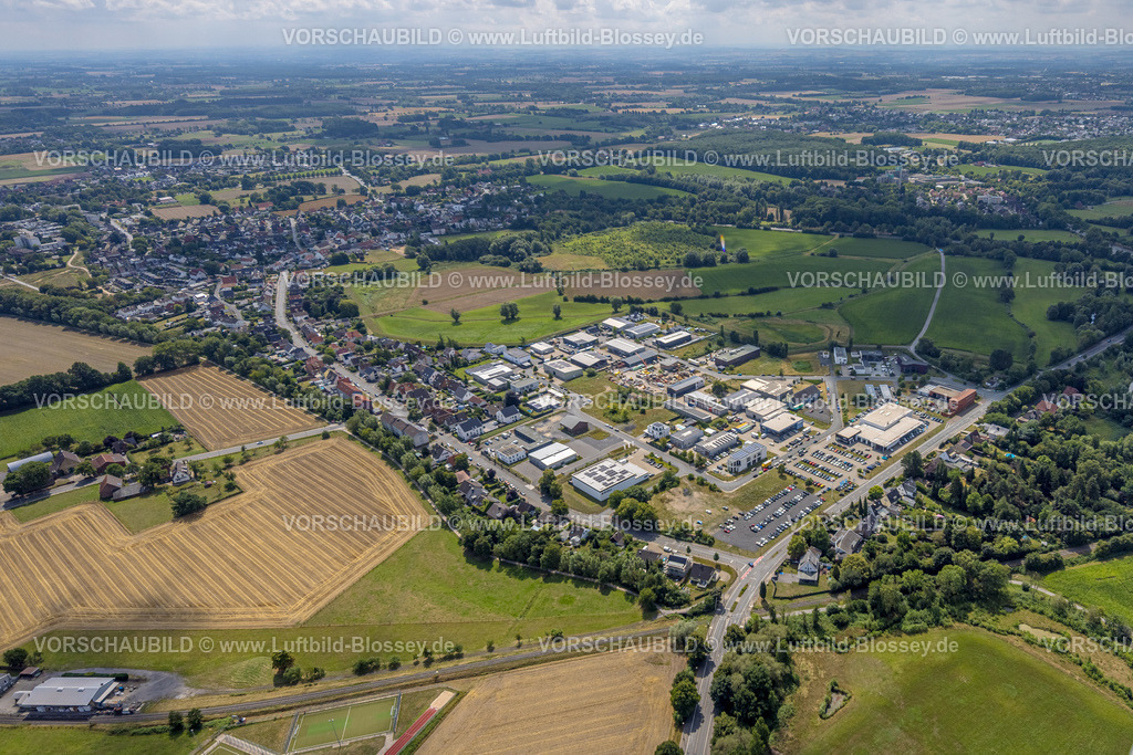Hamm250702025Mitte | Luftbild, Gesamtansicht Gewerbegebiet Hohefeldweg, Herbert-Rust-Weg, Wiesen und Felder, Uentrop, Hamm, Ruhrgebiet, Nordrhein-Westfalen, Deutschland
