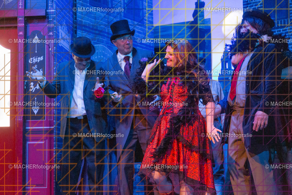 371_MFL-2025 | Portraitbilder von Regisseur; Darsteller; Techniker; Maske; Kostüme; Chor; Musiker; Bilderserie der Generalprobe und der Premierenvorstellung, Szenenbilder; Ausdrucksstudien; Bühnenüberblick; Bühnenkulissen; Pressefotos inkl. Redaktionsfoto Darstellergruppe.