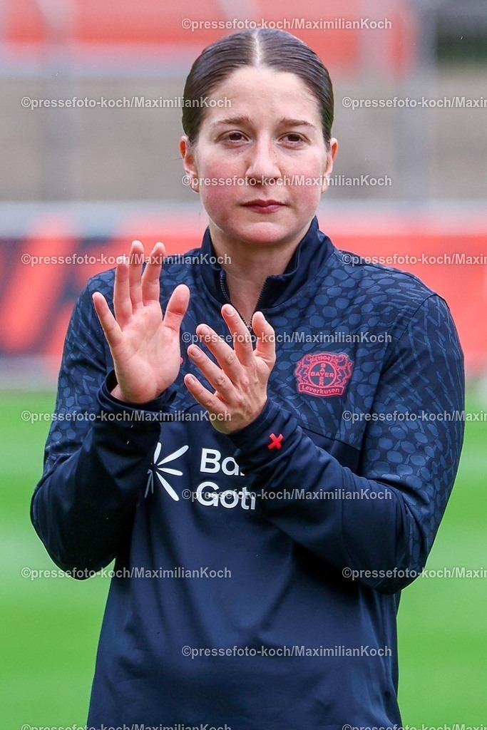 xsscx17052601067 | 17.05.2026, xsscx, Frauen Fussball, Bayer 04 Leverkusen - Werder Bremen, 1. Fussball Bundesliga, 26. Spieltag, Ulrich-Haberland-Stadion, Saison 2025 2026: Ruby Grant (Bayer Leverkusen #22) DFB regulations prohibit any use of photographs as image sequences and or quasi-video. Photo: xSandraxScherningxPressefotoKochx