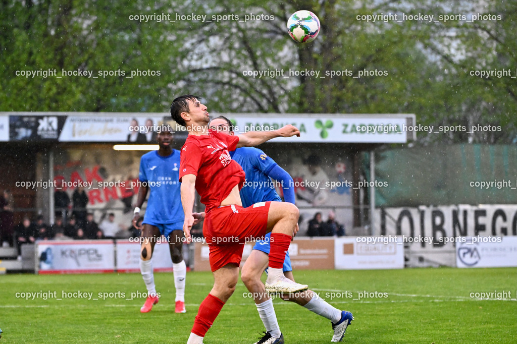 SAK vs. KAC 1909 | #9 Mihret Topcagic KAC, #5 Jakob Geister SAK, SAK vs. KAC 1909, SAK vs. KAC 1909 am 17.04.2025 in Klagenfurt (Sportpark Welzenegg), Austria, (Photo by Bernd Stefan)