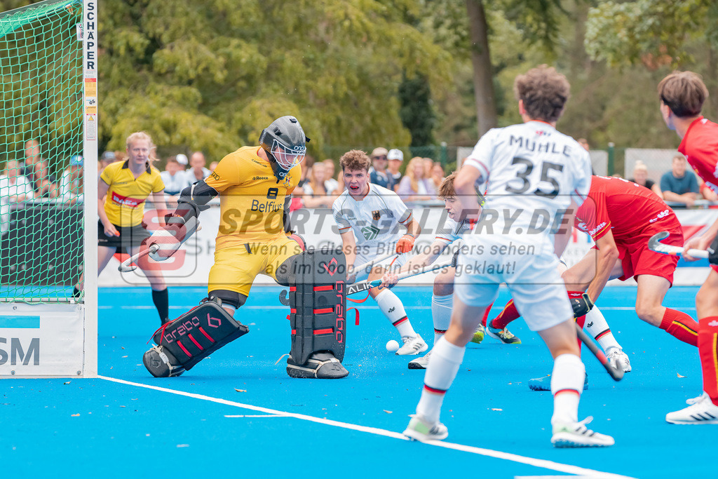 HK_20230716_102840 | Euro Hockey MU18 Boys Finale Belgium vs Germany Championship Girls & Boys am 16.7.2023 CHTC , Krefeld ,