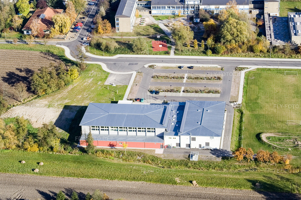 Luftbild: Bienwaldhalle Kandel in Kandel im Bundesland Rheinland-Pfalz in Deutschland. Foto: IMG_8783.jpg vom 05.11.2007 durch Werner Riehm/FLY-FOTO.de