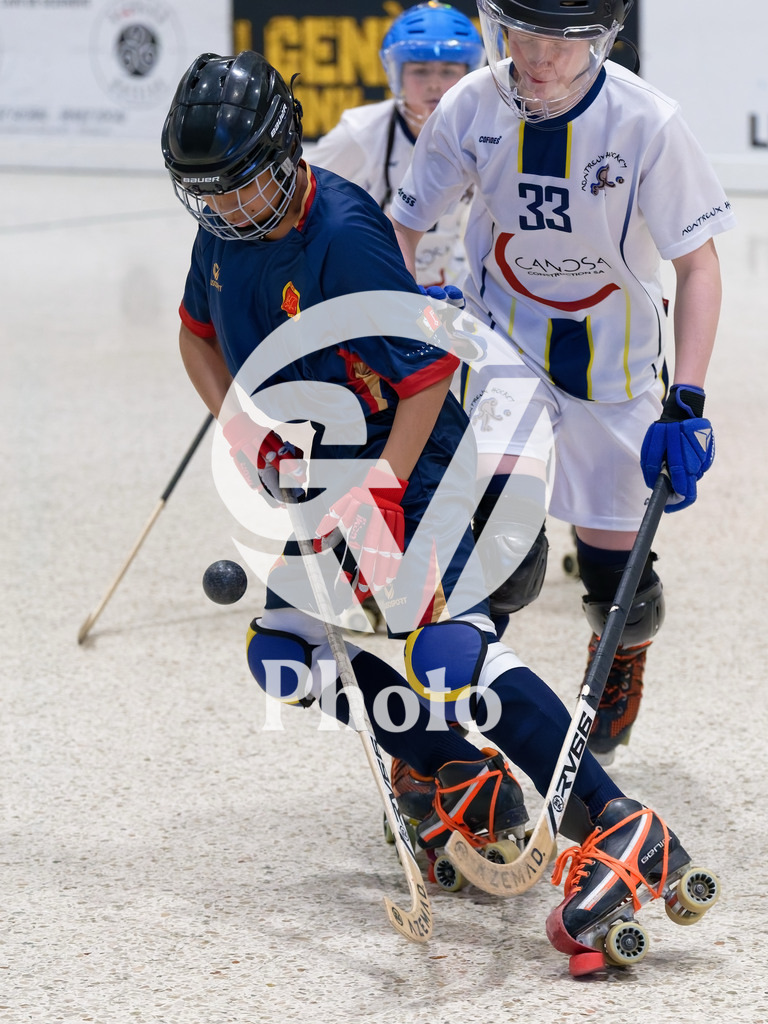 U15  - Geneve RHC v Montreux HC  |  during the U15  match between Geneve RHC and Montreux HC  at Centre sportif de la queue d'arve in Geneve, Switzerland