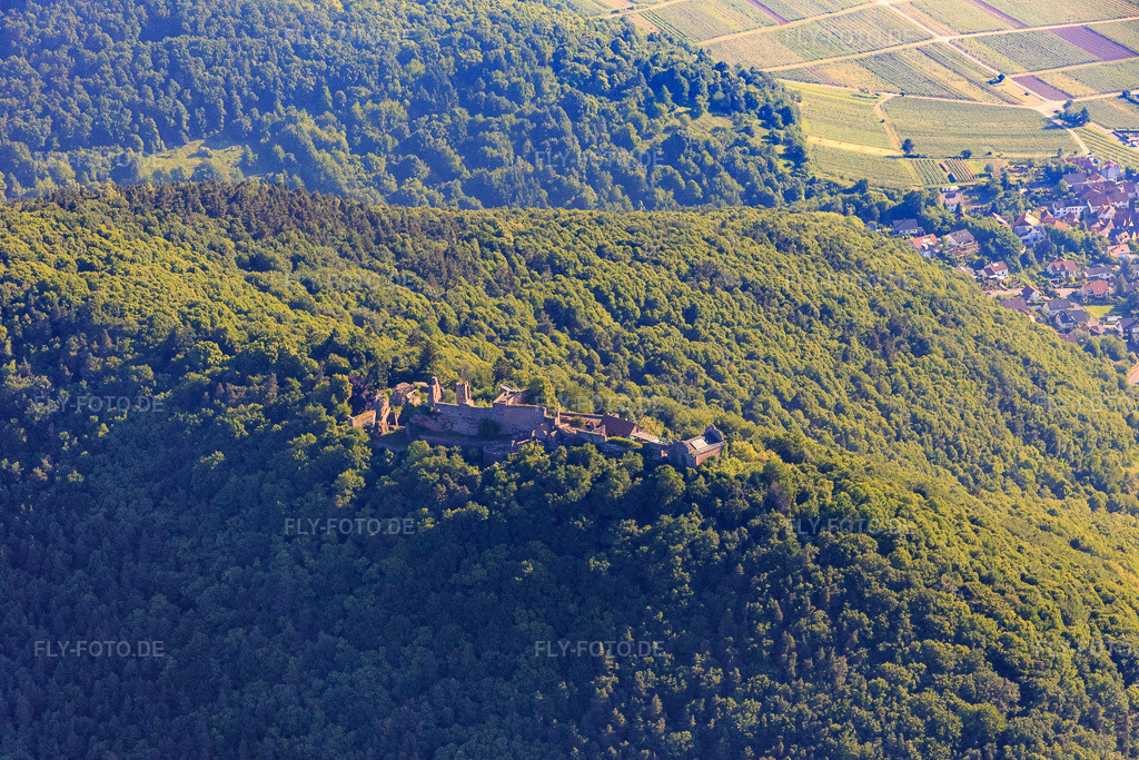 Luftbild: Madenburg in Eschbach im Bundesland Rheinland-Pfalz in Deutschland. Foto: IMG_080078.jpg vom 05.06.2015 durch Werner Riehm/FLY-FOTO.de