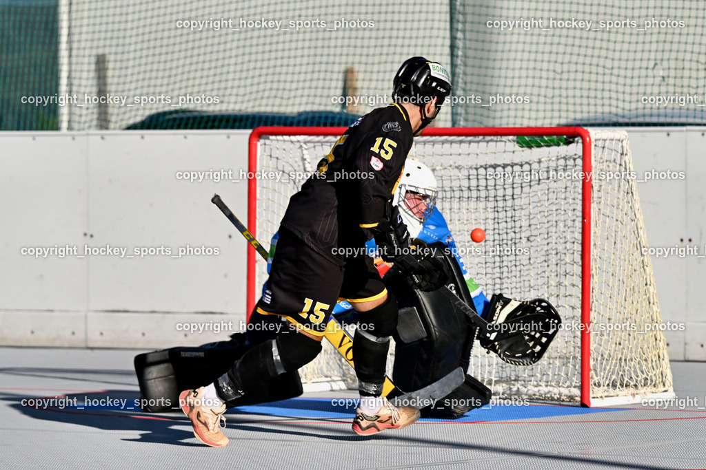 VAS Ballhockey Villach vs. ASKÖ Villach Ballhockey | #15 Kronig Daniel VAS Ballhockey Villach, #35 Lepuschitz Leo SV ASKÖ Ballhockey, VAS Ballhockey Villach vs. ASKÖ Villach Ballhockey , VAS Ballhockey Villach vs. ASKÖ Villach Ballhockey  am 13.05.2026 in Villach (Alpen Arena ), Austria, (Photo by Bernd Stefan)