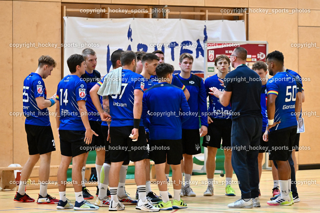 SC Ferlach vs. HSG Holding Graz 23.9.2023 | SC Ferlach Mannschaft, SC Ferlach vs. HSG Holding Graz 23.9.2023, SC Ferlach vs. HSG Holding Graz am 23.09.2023 in Bleiburg (Ballspielhalle Ferlach), Austria, (Photo by Bernd Stefan)
