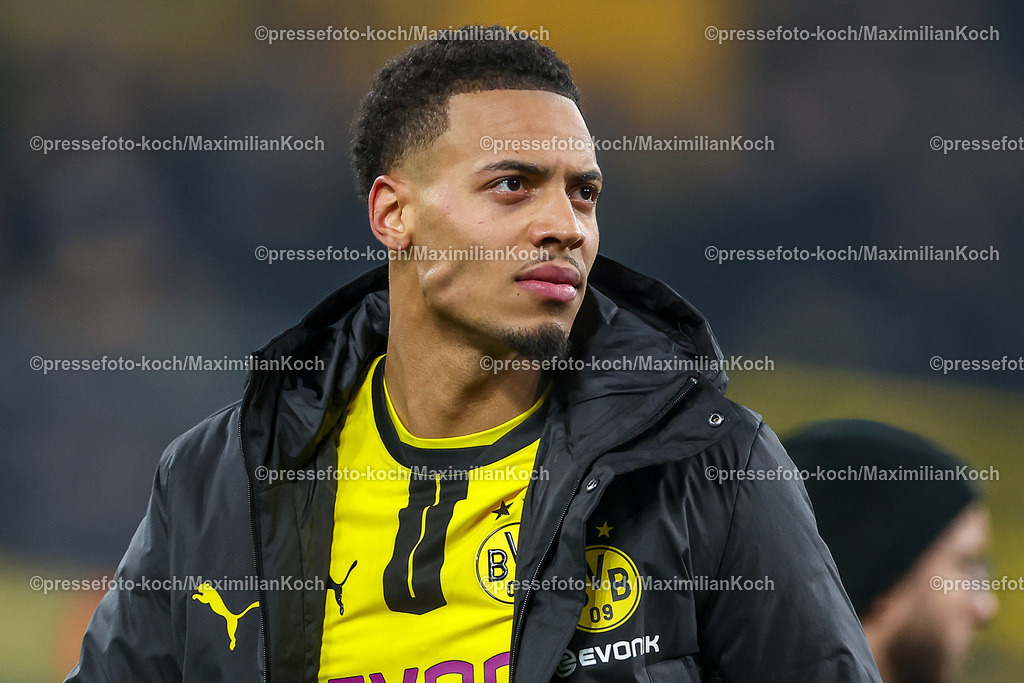UCL11122402234 | 11.12.2024, UEFA Champions League, Borussia Dortmund - FC Barcelona, 8. Spieltag, Signal Iduna Park, Saison 2024 2025: Felix Nmecha (BVB #8)