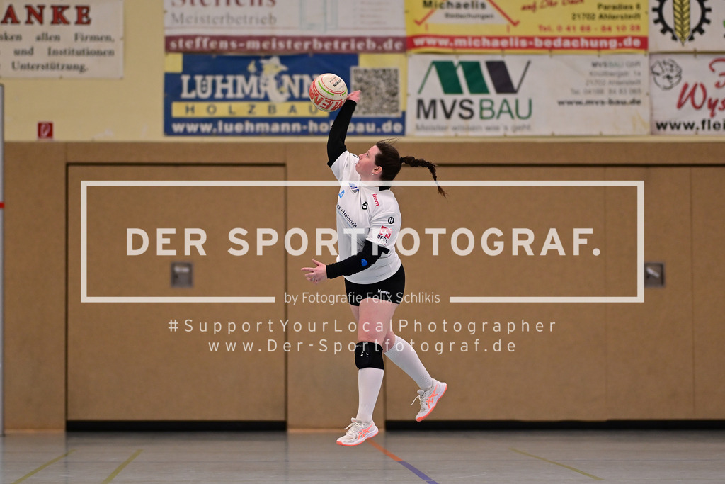 Faustball I Frauen I Saison 2025-2026 I Bundesliga Nord I 7c. Spieltag I MTV Wangersen - Ohligser TV I 25.01.2026 I 38705 | Der Sportfotograf. - Realisiert mit Pictrs.com