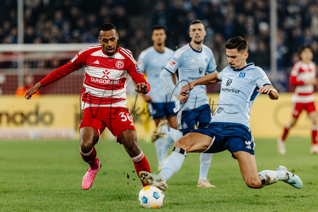 2. Bundesliga, Saison 2023/24, 25. Spieltag: Fortuna Düsseldorf - Hamburger SV | Düsseldorf, 08.03.2024: 2. Bundesliga, 25. Spieltag, Fortuna Düsseldorf gegen Hamburger SV in der Merkur Spiel-Arena in Düsseldorf. Foto: sportfotografie.ms | Markus Paletta - Realisiert mit Pictrs.com