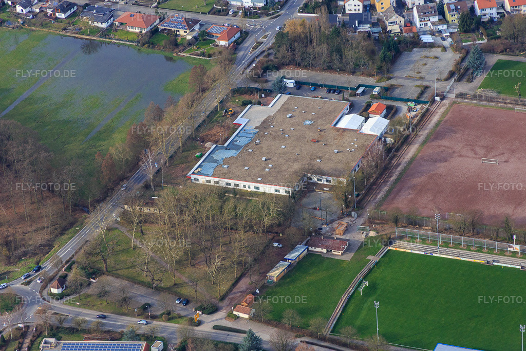 Luftbild: Technologiepark Luitpoldstr in Herxheim bei Landau im Bundesland Rheinland-Pfalz in Deutschland. Foto: IMG_086425.jpg vom 26.02.2016 durch Werner Riehm/FLY-FOTO.de