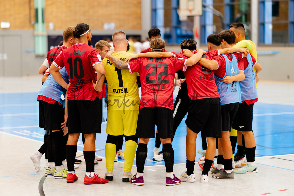 Futsal-Bundesliga, Saison 2025/2026, 2. Spieltag: SC Preußen Münster - FC Liria Futsal Berlin | Futsal-Bundesliga, Saison 2025/2026, 2. Spieltag, SC Preußen Münster empfängt FC Liria Berlin in der Universitäts-Sporthalle in Münster. Foto: sportfotografie.ms | Markus Paletta - Realisiert mit Pictrs.com