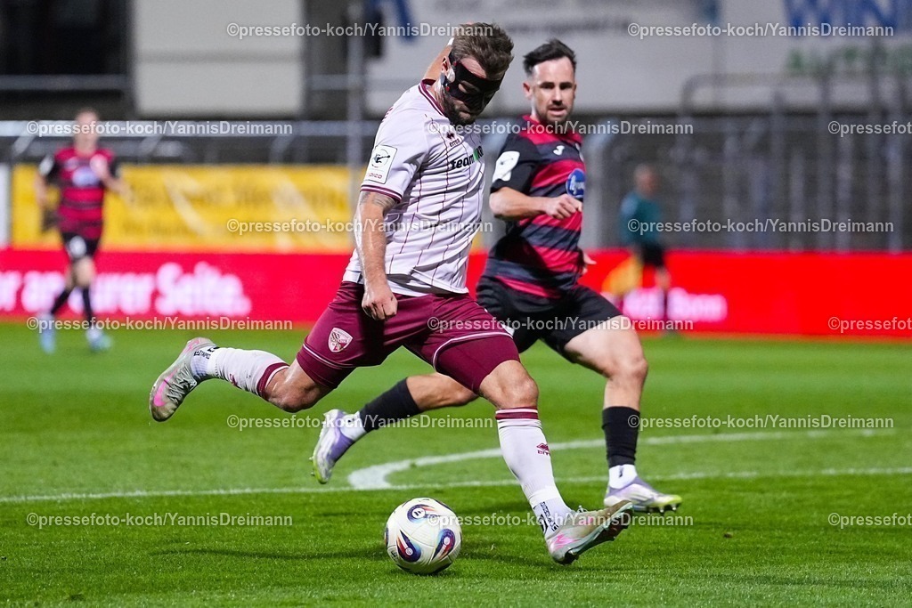 xYDR31102501013 | 31.10.2025, xydrx, Fußball, 3.Liga, FC Viktoria Köln - FC Ingolstadt 04, Saison 2025 2026, Sportpark Höhenberg: Yannick Deichmann (FC Ingolstadt #20)   DFB regulations prohibit any use of photographs as image sequences and or quasi-video.