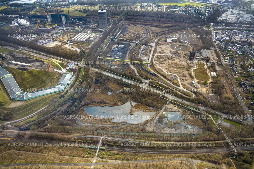 Bottrop260306111FreiheitEmscher | Luftbild, „Freiheit Emscher“ großes interkommunalen Stadtentwicklungsprojekte in NRW, von Essen, Bottrop und RAG Montan Immobilien, 1.700 Hektar, inklusive 150 Hektar ehemaliger Bergbauflächen, entsteht bis ca. 2030 ein neuer, nachhaltiger urbaner Raum für innovat, , Batenbrock-Süd, Bottrop, Ruhrgebiet, Nordrhein-Westfalen, Deutschland