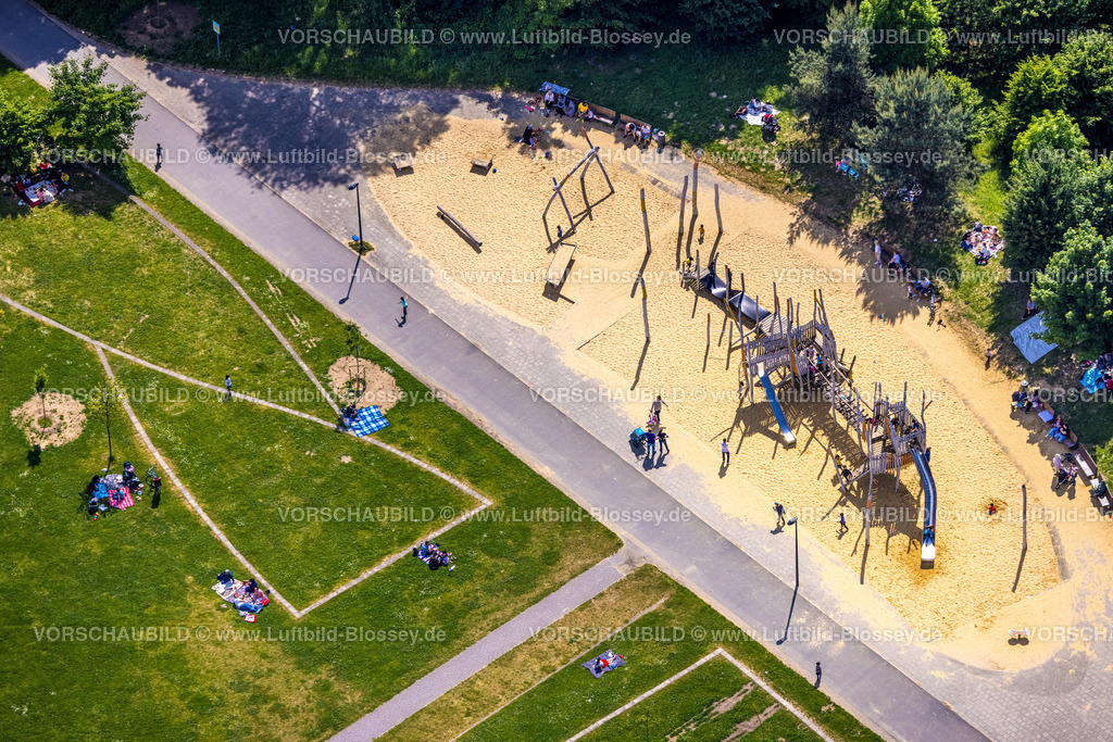 Hamm220504020 | Luftbild, Lippepark Hamm - Schacht Franz, Spielplatz, Herringen, Hamm, Ruhrgebiet, Nordrhein-Westfalen, Deutschland