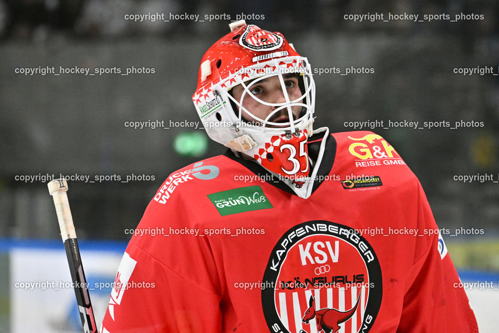 KSV KÄNGURUS vs. EHC Lustenau | #35 Nußbacher Felix KSV, KSV KÄNGURUS vs. EHC Lustenau, KSV KÄNGURUS vs. EHC Lustenau am 14.03.2026 in Kapfenberg (Sportzentrum Kapfenberg), Austria, (Photo by Bernd Stefan)