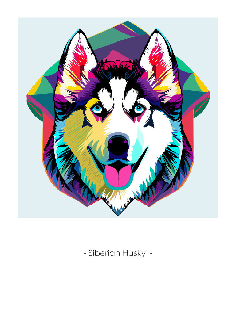 Husky | Illustrationen, digitalpainting, animals, dogs, hunde, art, Kunst, Illustrationsart, Bielefeld, Germany - Realisiert mit Pictrs.com