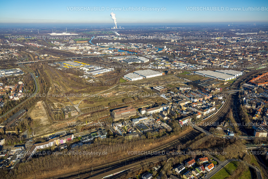 Dortmund230200233 | Luftbild, Union Gewerbehof Gelände, thyssenkrupp Steel, Verwaltungsgebäude Union, alte Halle Emscherschlösschen, Dorstfelder Brücke, Dortmund, Ruhrgebiet, Nordrhein-Westfalen, Deutschland