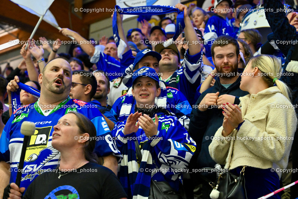 EC IDM Wärmepumpen VSV vs. EC KAC  | Jubel EC VSV Fans, EC IDM Wärmepumpen VSV vs. EC KAC , EC IDM Wärmepumpen VSV vs. EC KAC  am 27.10.2024 in Villach (Stadthalle Villach), Austria, (Photo by Bernd Stefan)