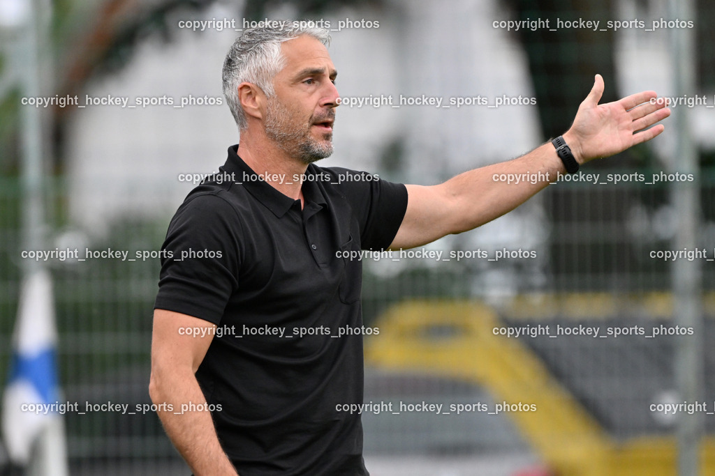 SAK vs. ATUS Ferlach | Headcoach ATUS Ferlach Darko Djukic, SAK vs. ATUS Ferlach, SAK vs. ATUS Ferlach am 01.08.2025 in Klagenfurt (Sportpark Welzenegg), Austria, (Photo by Bernd Stefan)