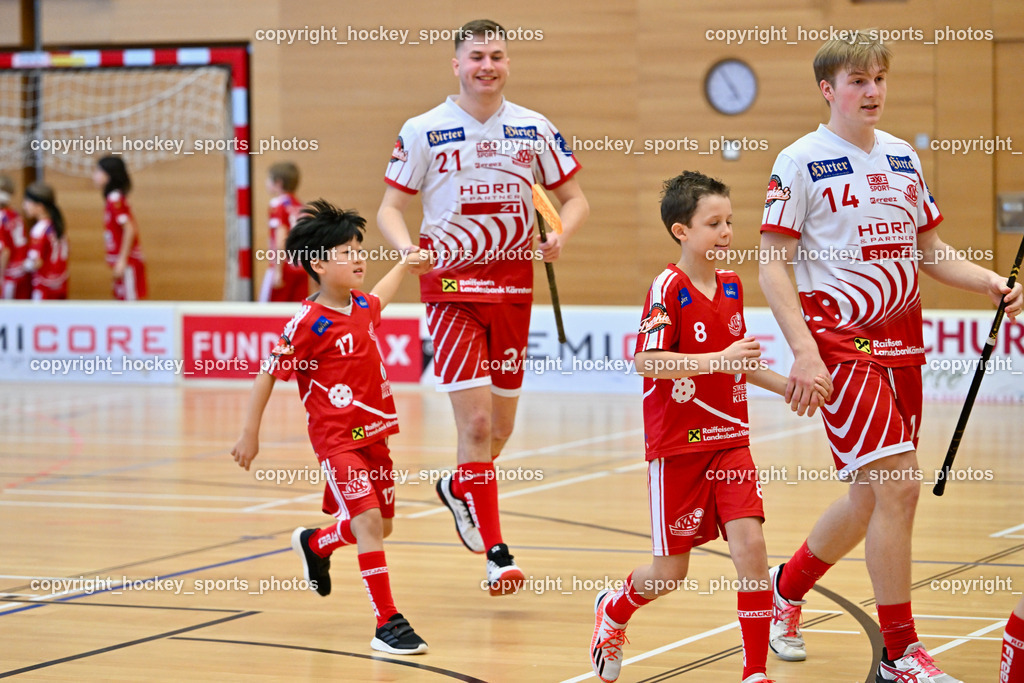 VSV Unihockey vs. KAC Floorball 4.2.2023 | #14 Pascal Fina, #21 Tobias Grabner