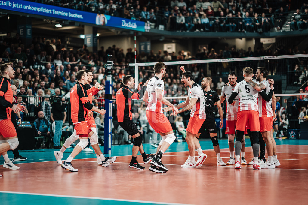 Volleyball | Herren | Saison 2023/2024 | CEV Volleyball Cup 2024 Finale | SVG Lüneburg (GER) vs. Asseco Resovia Rzeszow (POL) | 12.03.2024 | Asseco Resovia Rzeszow siegt gegen Lüneburg 3:0