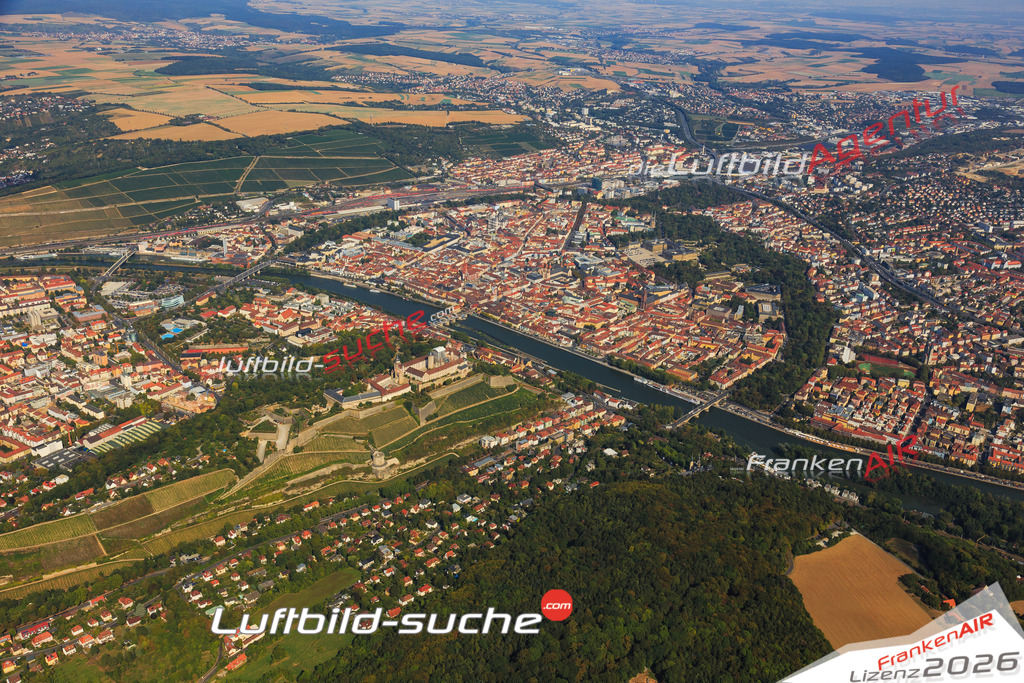Luftbild von Marienberg Wuerzburg - Luftaufnahme wurde 2016 von https://frankenair.de mittels Flugzeug (keine Drohne) erstellt - die Geschenkidee