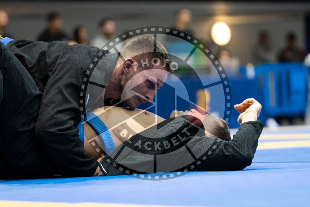 20240121PBB5195-2 | Fighters compete during the second day of the IBJJF European Championship in Paris, France, on January 21, 2024.