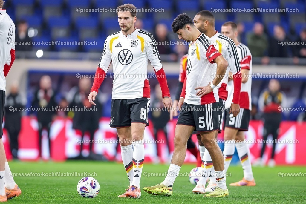 DFB14112501028 | 14.11.2025, Fußball, Länderspiel, WM-Qualifikation Europa, Deutschland - Luxemburg, Stade de Luxembourg (Croix de Gasperich, Luxemburg), 9. Spieltag, Saison 2025 2026: Leon Goretzka (GER #08)  Regulations prohibit any use of photographs as image sequences and or quasi-video.