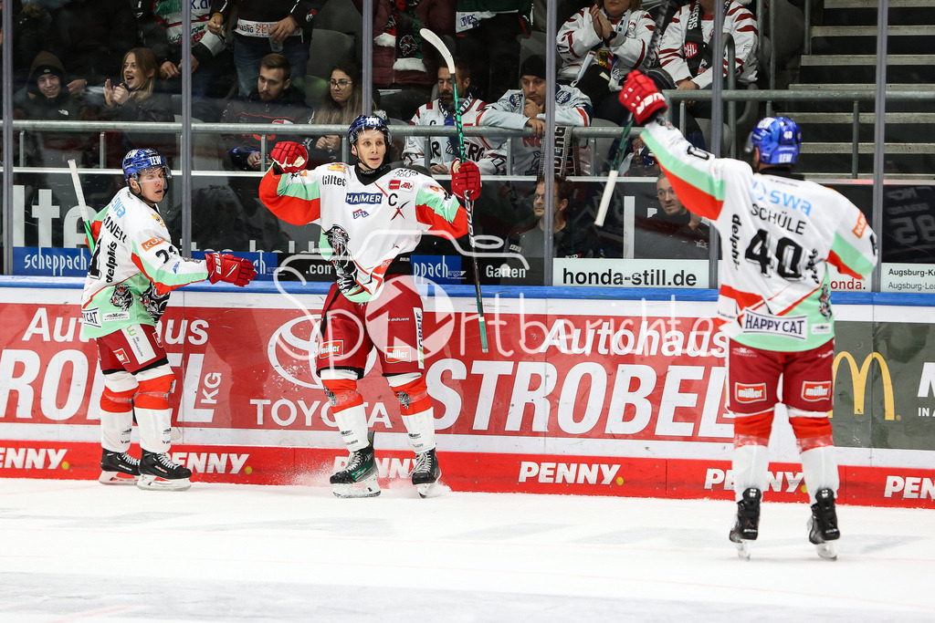 Augsburger Panther - Nürnberg ICE Tigers | Grosse Freude ueber den Ausgleich zum 1-1 durch Anrei HAKULINEN (AEV #94) / Jubel / Tor / Treffer / Torschuezte / DEL Retro Spiel