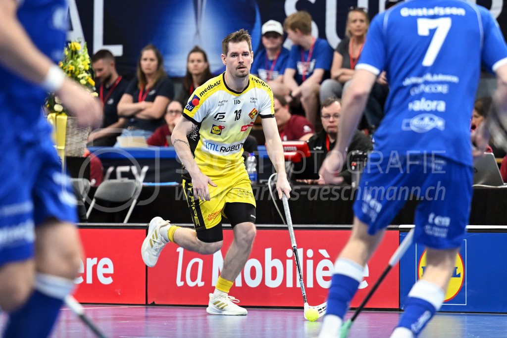 Zug United - HC Rychenberg - 25. April 2026 | Claudio Mutter (#13 HC Rychenberg Winterthur) am L-UPL Superfinal-Spiel zwischen Zug United und HC Rychenberg am 25. April 2026 in der BCF Arena, Fribourg, Schweiz.Bild: Sportfotografie Markus Aeschimann | www.markus-aeschimann.ch - Realisiert mit Pictrs.com