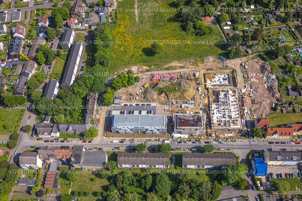 Gladbeck220501824 | Luftbild, BergbauSiedlung Schlägel und Eisen, Baustelle und Neubau für Wohnungen, Schlägelstraße und Eisenstraße, Zweckel, Gladbeck, Ruhrgebiet, Nordrhein-Westfalen, Deutschland