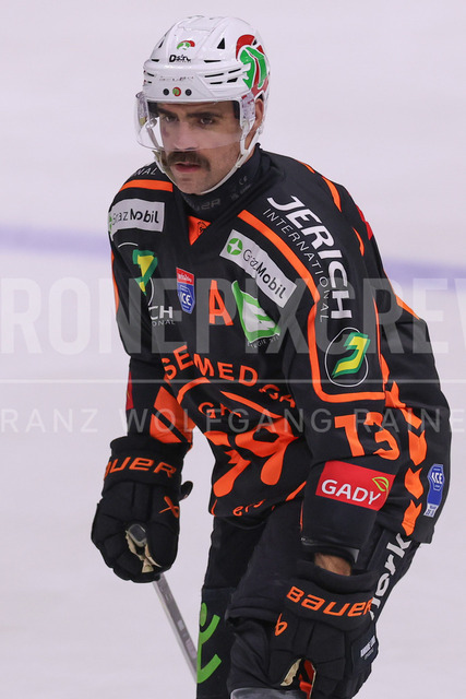 ICE Hockey League: Moser Medical Graz 99ers vs HC TIWAG Innsbruck – Die Haie | Graz, Austria,31.Jan.26 - ICE HOCKEY - ICE Hockey League, Graz 99ers vs HC Innsbruck. The image shows Michael Schiechl (99ers).