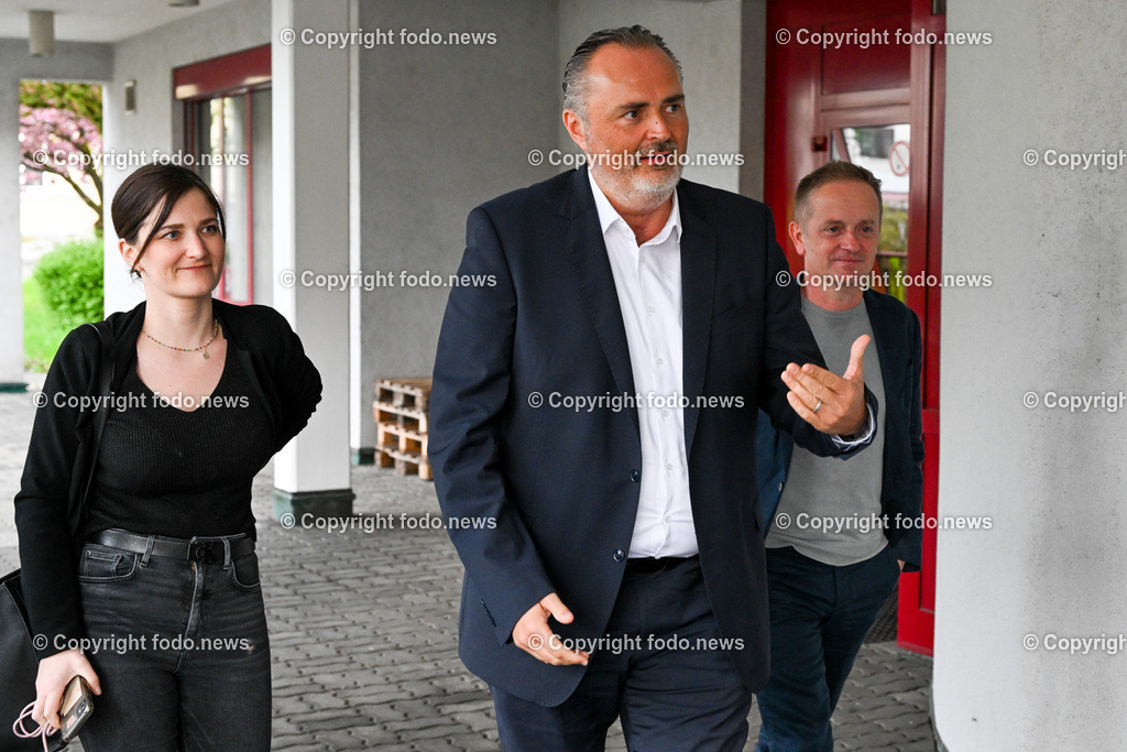 Hans Peter Doskozil in Linz_ 24.04.2023-2 | 24.04.2023, Linz, AUT, Hans Peter Doskozil in Linz, im Bild LH Hans Peter Doskozil (SP, Landeshauptmann Burgenland) trifft ein