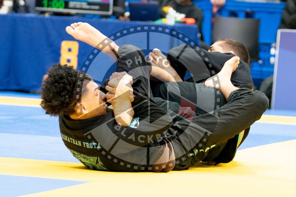 20240124PBB01788 | Fighters compete during the second day of the IBJJF European Championship in Paris, France, on January 24, 2024.