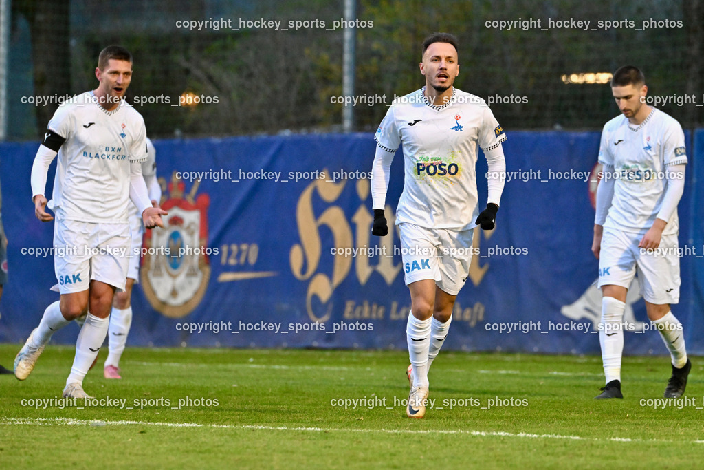 SAK vs. ASKÖ Köttmannsdorf | Jubel SAK, #22 Leo Ejup SAK, #9 Sinan Samardzic SAK, SAK vs. ASKÖ Köttmannsdorf, SAK vs. ASKÖ Köttmannsdorf am 02.04.2026 in Klagenfurt (Sportpark Welzenegg), Austria, (Photo by Bernd Stefan)