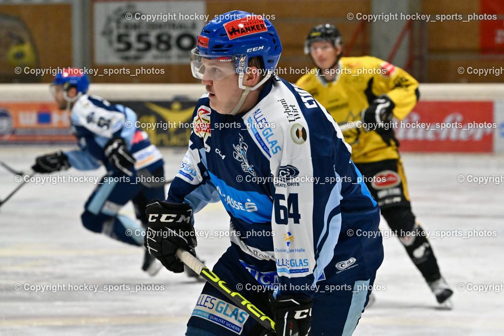 EC Hornets Spittal vs. ESC Steindorf 23.2.2024 | #64 Stichauner Fabian ESC Steindorf, EC Hornets Spittal vs. ESC Steindorf 23.2.2024, EC Hornets Spittal vs. ESC Steindorf 23.2.2024 am 23.02.2024 in Spittal an der Drau (Eissportzentrum Spittal), Austria, (Photo by Bernd Stefan)
