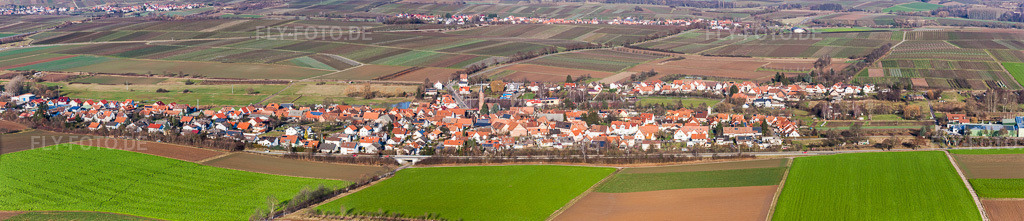 Luftbild: Panorama im Ortsteil Kapellen in Kapellen-Drusweiler im Bundesland Rheinland-Pfalz in Deutschland. Foto: IMG_48294-Bearbeitet.jpg vom 11.12.2011 durch Werner Riehm/FLY-FOTO.deAuflösung des Originals: 13219 x 2854 px