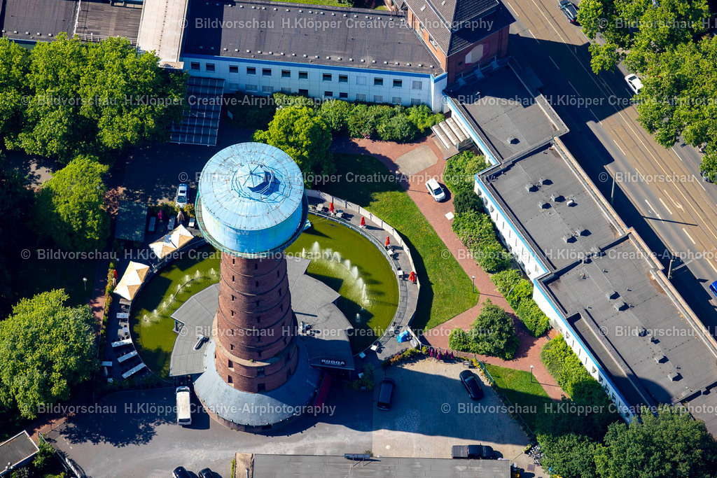 Luftbild Duisburg-4614 | Luftbild Duisburg Bauwerk des Industriedenkmales "Ngw Wasserturm" - Realisiert mit Pictrs.com