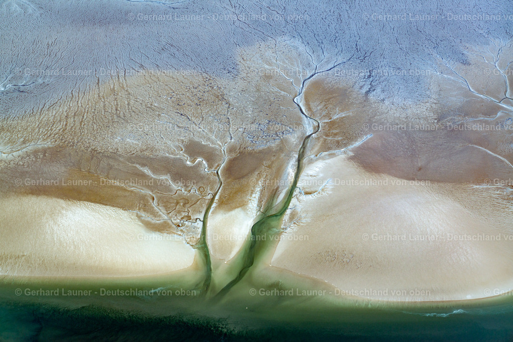 3801603 | Wattstrukturen bei Hallig Südfall, Nationalpark Schleswig-Holsteinisches Wattenmeer