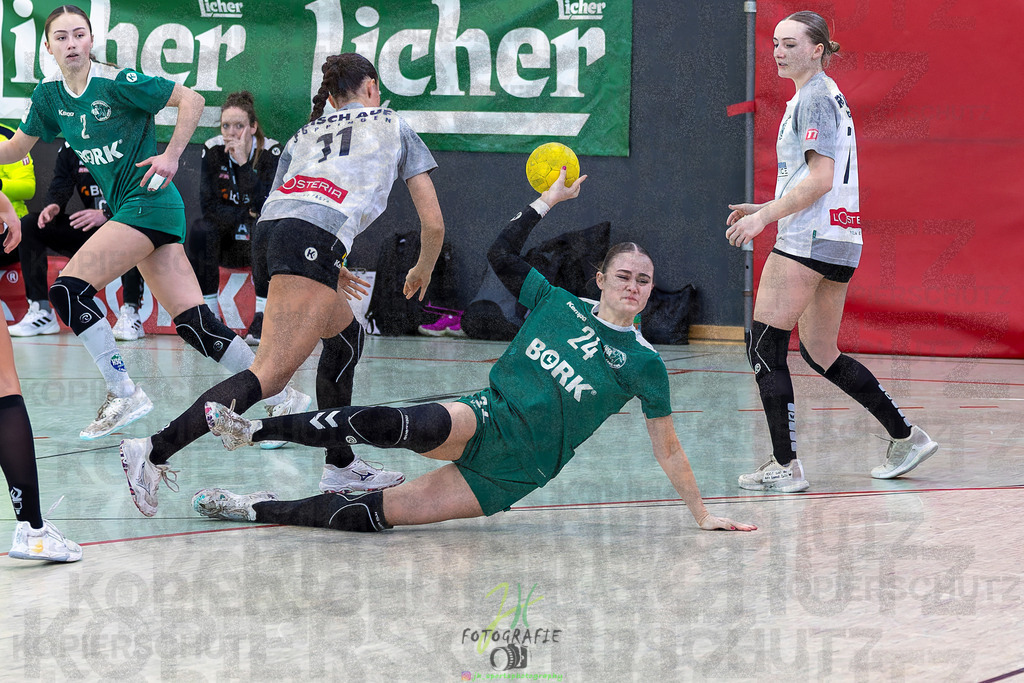 Jugendbundesliga wJA, Pokalrunde, HSG Kleenheim/Langgöns - Frisch Auf Göppingen | Jugendbundesliga wJA, Pokalrunde, HSG Kleenheim/Langgöns - Frisch Auf Göppingen am 28.02.2026 in Oberkleen (Weidig-Halle)Photo © 2026 - Jörg Heinrich - Realisiert mit Pictrs.com