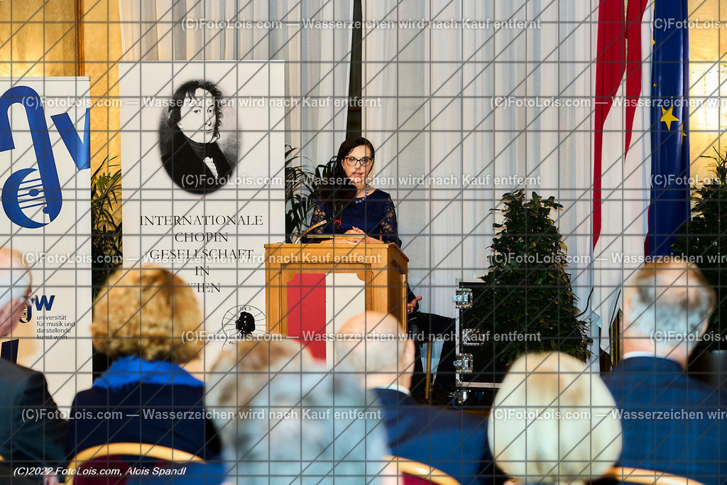 ALP3519_CHOPIN-Gesellschaft_Jubilaeum_Rusz Regina | (C)FotoLois.com, Alois Spandl, Festveranstaltung '70 Jahre internationale CHOPIN-Gesellschaft in Wien' mit Einladung durch den Bürgermeister der Bundeshauptstadt Wien, Dr. Michael Ludwig (vertreten durch Mag. Thomas Reindl), Wappensaal des Wiener Rathauses, Sa 29. Oktober 2022.