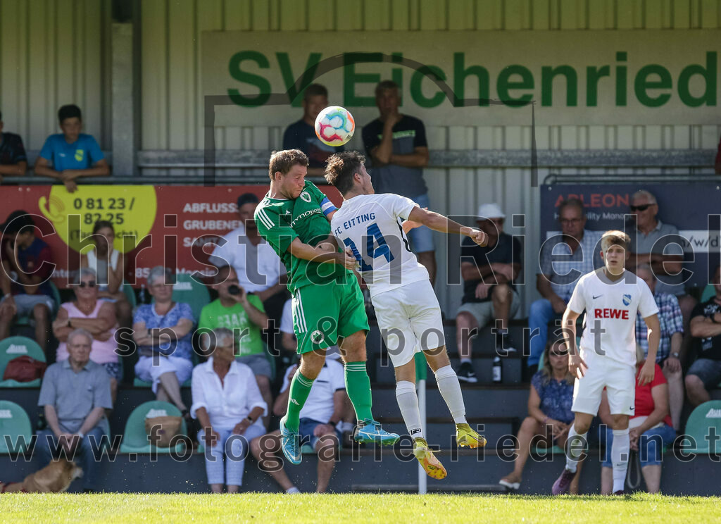 2023-09-10_001_SV_Eichenried_gegen_FC_Eitting | Eichenried, Deutschland, 10.09.2023:
Fußball, Kreisliga 2023 / 2024, 8. Spieltag, SV Eichenried gegen FC Eitting, Endergebnis: 1:2

Foto: Christian Riedel / fotografie-riedel.net