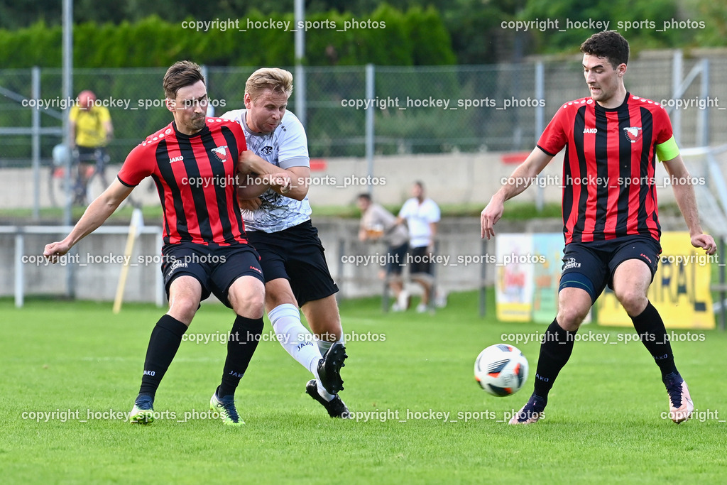SC Magdalen vs. ATUS Nötsch 13.8.2023 | #8 Lukas Johannes Kargl, #21 Nicolas Francis Janschitz, #31 Jernej Schwarzmann
