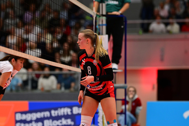 Volleyball I Frauen I Saison 2025-2026 I Bundesliga I 5. Spieltag I ETV Hamburger Volksbank Volleys - Dresdner SC I 07630 | Der Sportfotograf. - Realisiert mit Pictrs.com